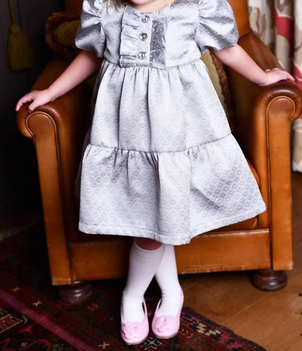 NEW ANGEL'S FACE charmaine jacquard dress in gray